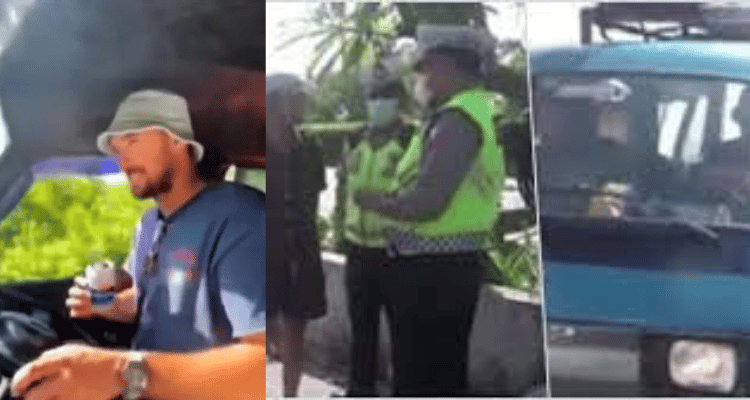 Bule Ditilang Polisi