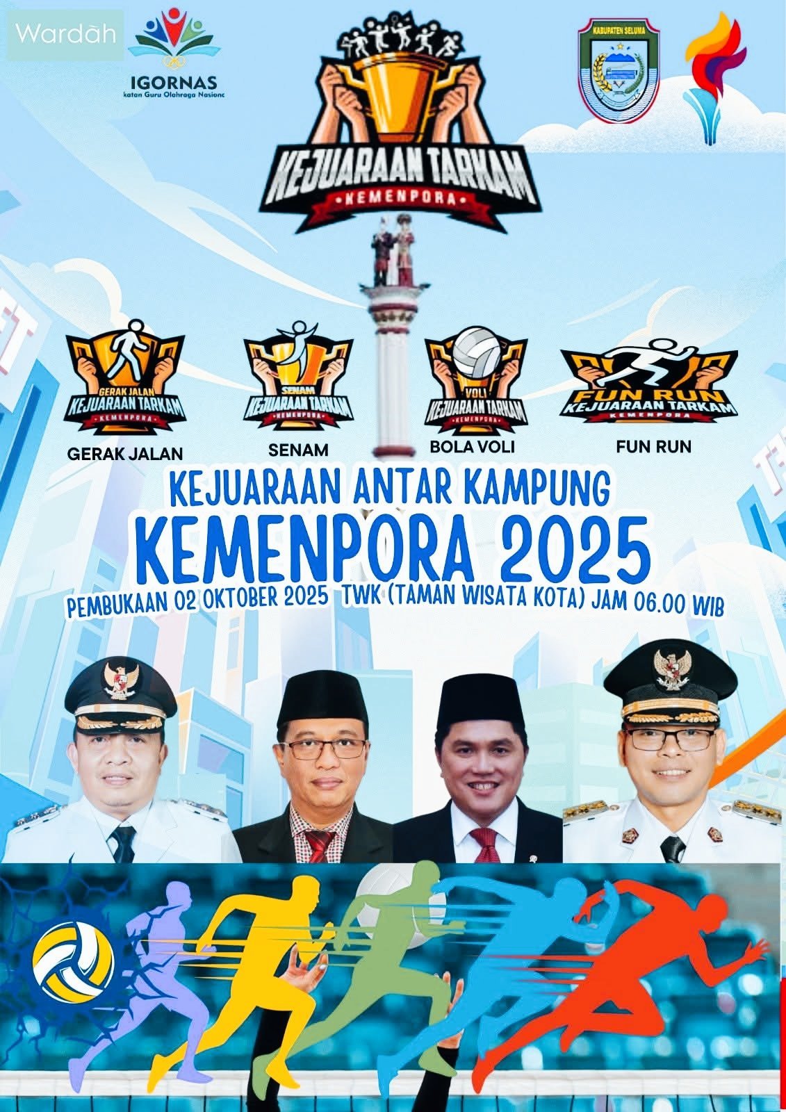Jadwal Lengkap Kejuaraan Tarkam Kemenpora 2025 di Seluma, Catat Tanggalnya!