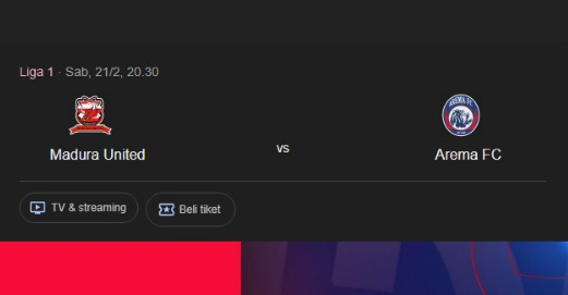 Prediksi Skor Madura United vs Arema FC, Liga 1 Indonesia Musim 2025/2026 pada 21 Februari 2026