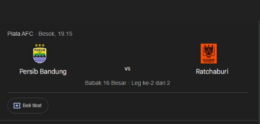 Prediksi Skor Persib Bandung vs Ratchaburi Piala AFC Babak 16 Besar Leg ke-2 Musim 2025/2026 pada 18 Februari 2026