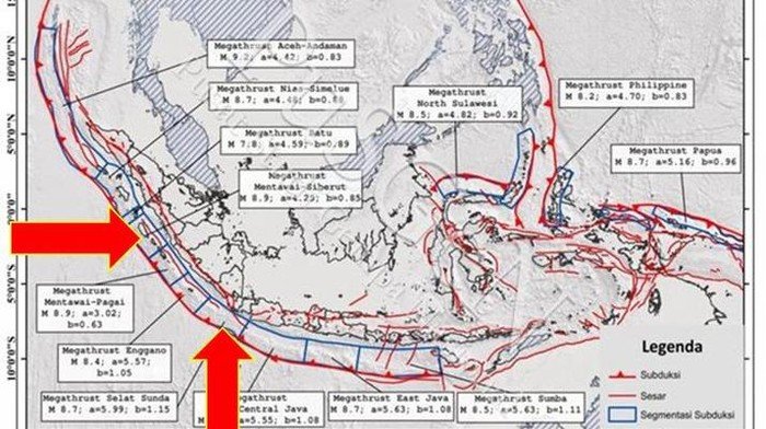 Ahli Jepang Sebut Zona Megathrust Indonesia Mirip Nankai Trough
