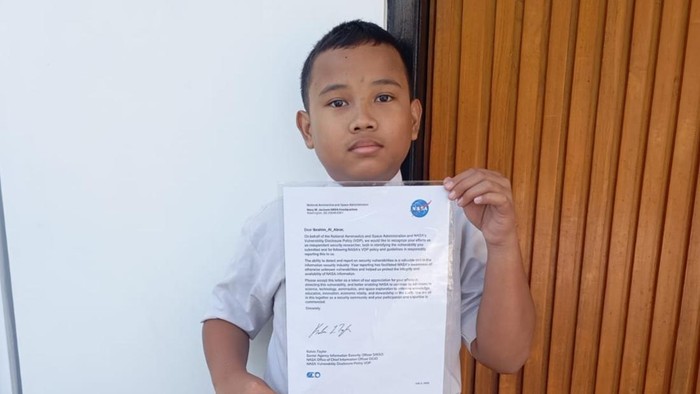 Bocah SD Boyolali Raih Apresiasi NASA Usai Temukan Celah Keamanan Sistem Publik