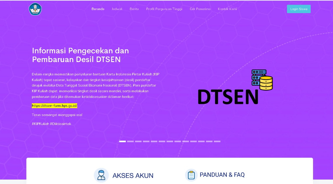 Mau Daftar KIP Kuliah 2026? Cek Desil DTSEN Dulu, Ini Caranya
